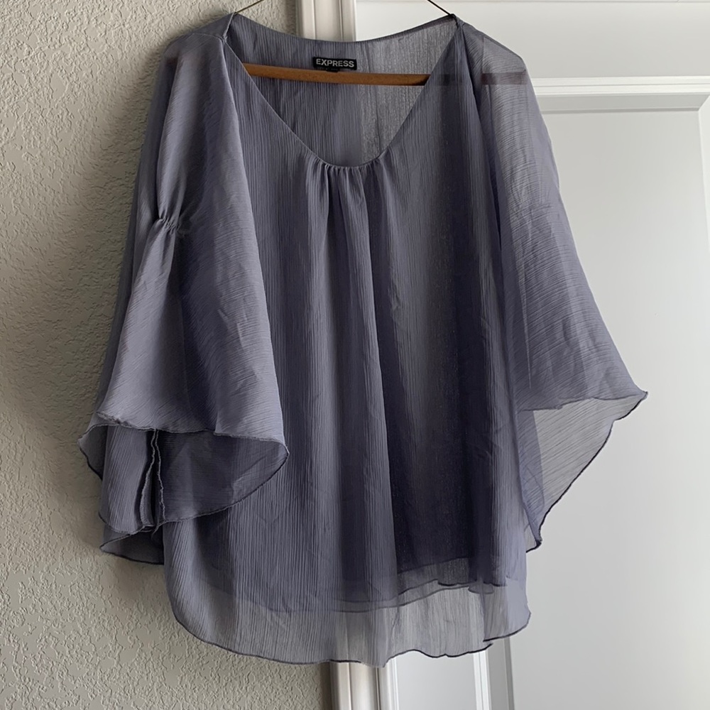 EXPRESS Lavender Chiffon Tunic